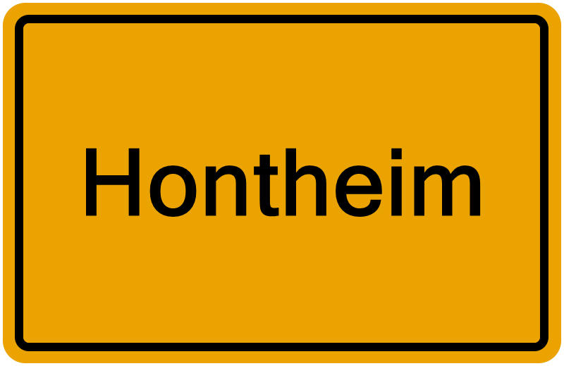 Handelsregisterauszug Hontheim