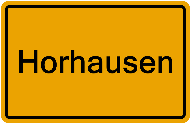 Handelsregisterauszug Horhausen