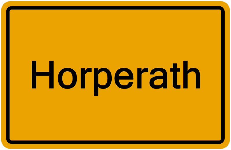 Handelsregisterauszug Horperath