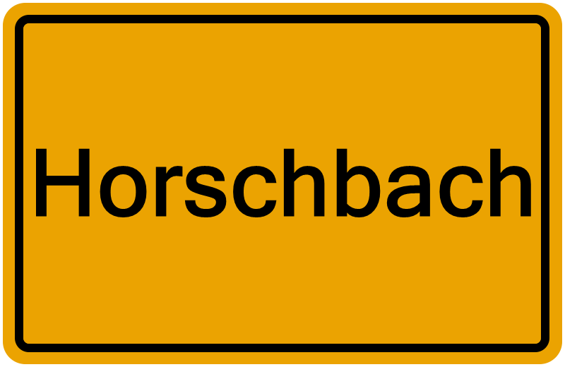Handelsregisterauszug Horschbach