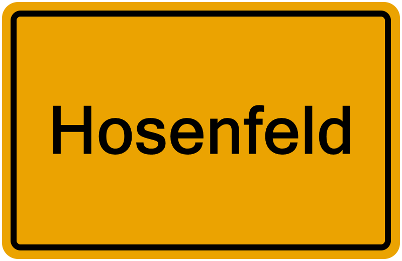Handelsregisterauszug Hosenfeld