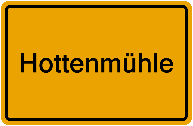 Handelsregisterauszug Hottenmühle