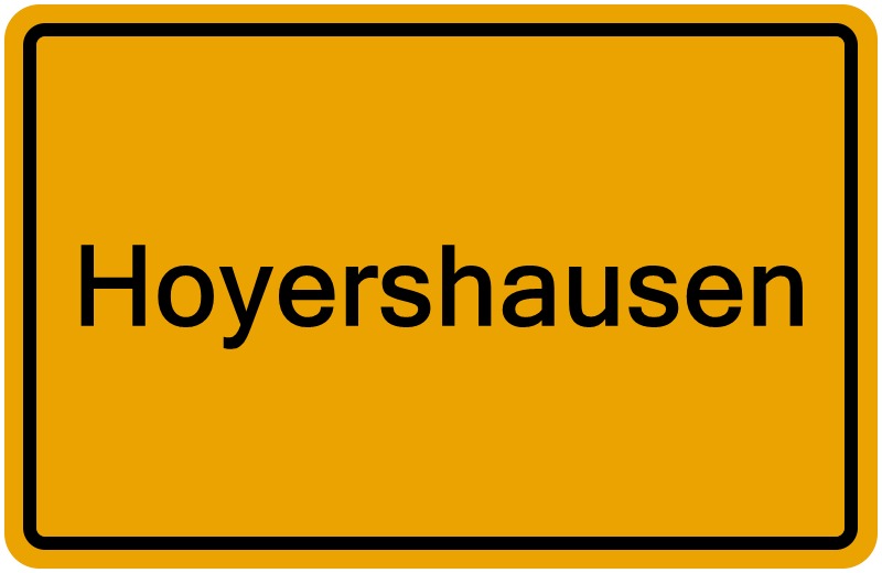Handelsregisterauszug Hoyershausen