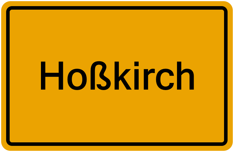 Handelsregisterauszug Hoßkirch
