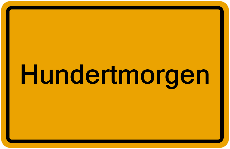 Handelsregisterauszug Hundertmorgen