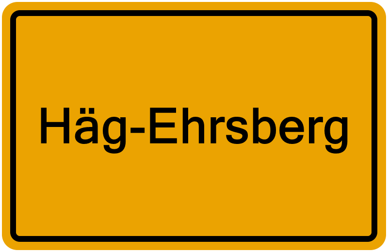 Handelsregisterauszug Häg-Ehrsberg