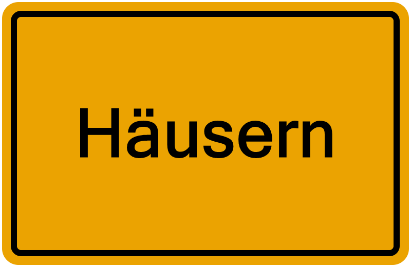 Handelsregisterauszug Häusern