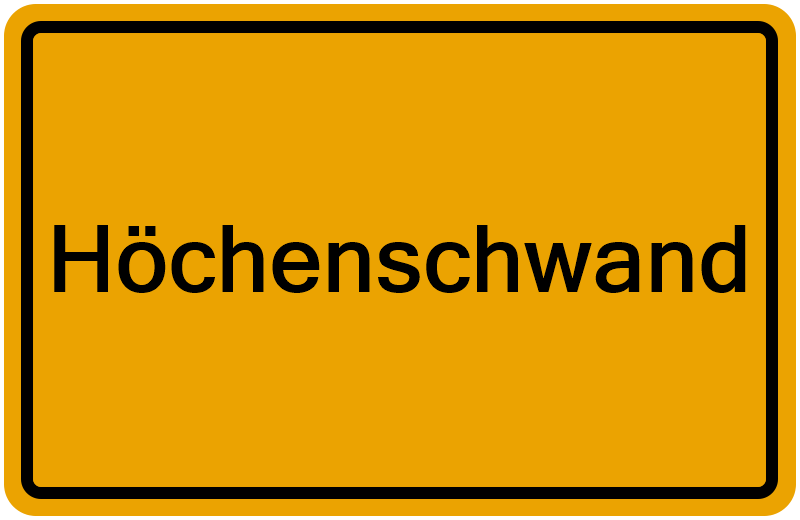 Handelsregisterauszug Höchenschwand