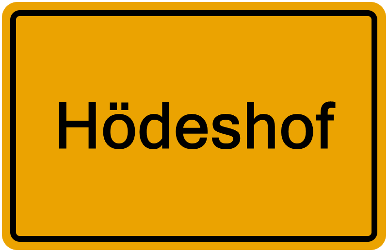 Handelsregisterauszug Hödeshof