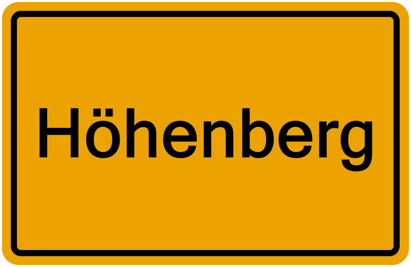 Handelsregisterauszug Höhenberg