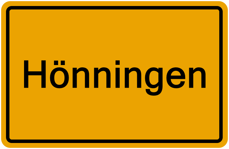 Handelsregisterauszug Hönningen