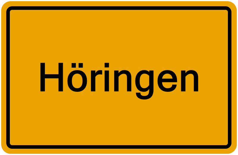 Handelsregisterauszug Höringen