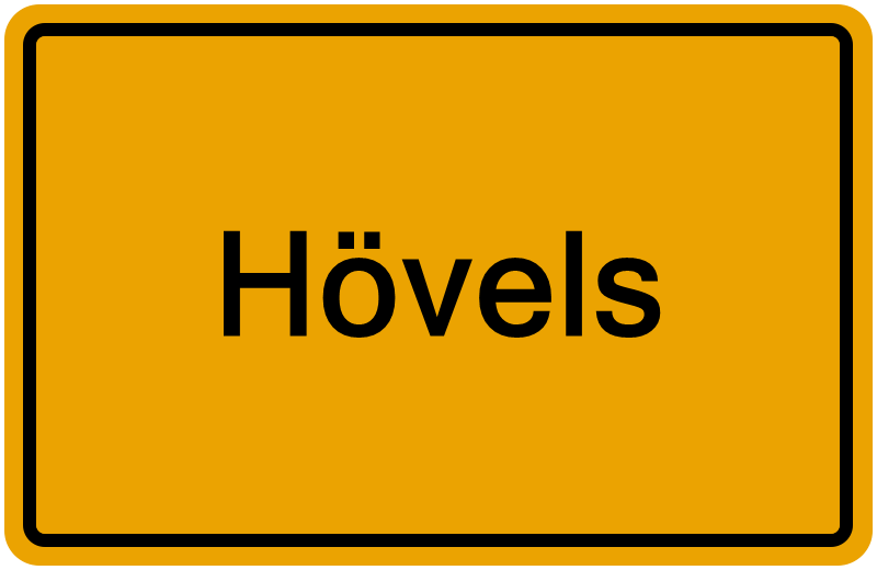 Handelsregisterauszug Hövels