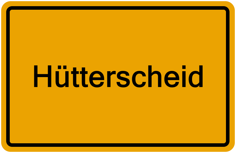 Handelsregisterauszug Hütterscheid