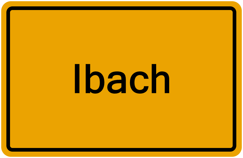 Handelsregisterauszug Ibach