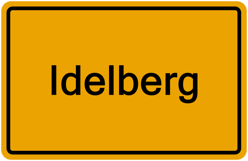 Handelsregisterauszug Idelberg