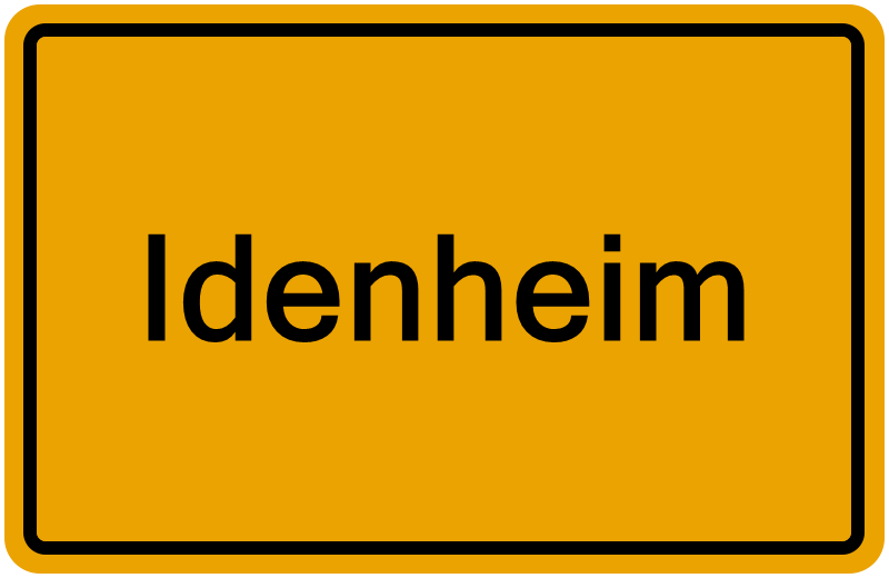 Handelsregisterauszug Idenheim