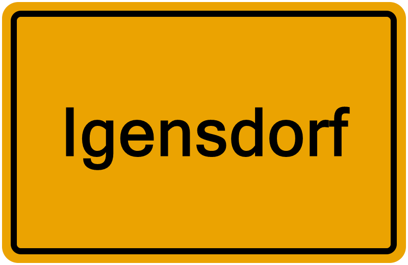 Handelsregisterauszug Igensdorf