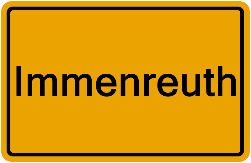 Handelsregisterauszug Immenreuth