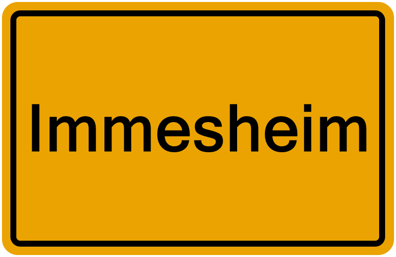 Handelsregisterauszug Immesheim