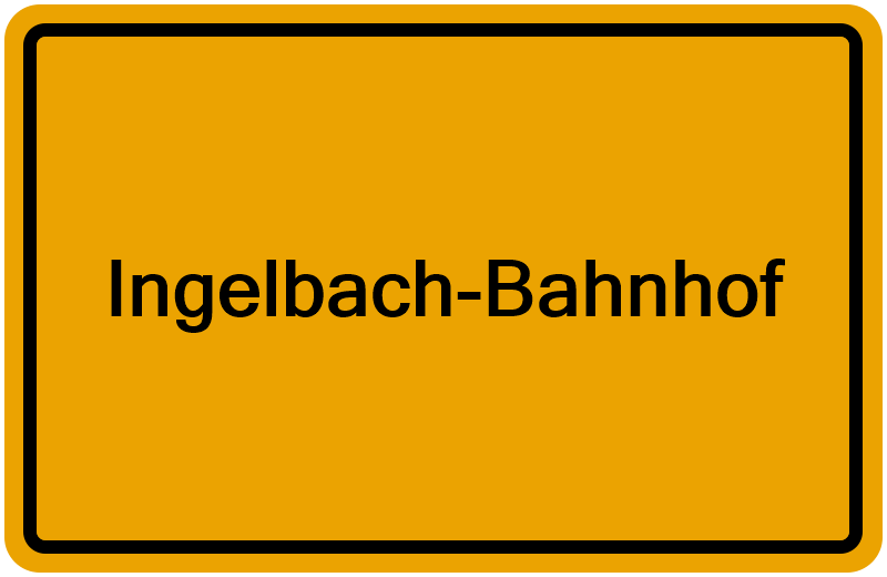 Handelsregisterauszug Ingelbach-Bahnhof