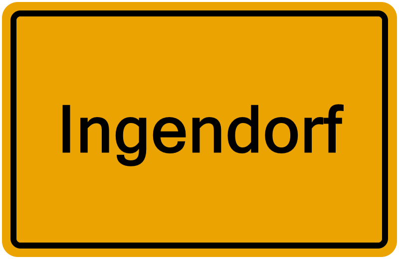 Handelsregisterauszug Ingendorf
