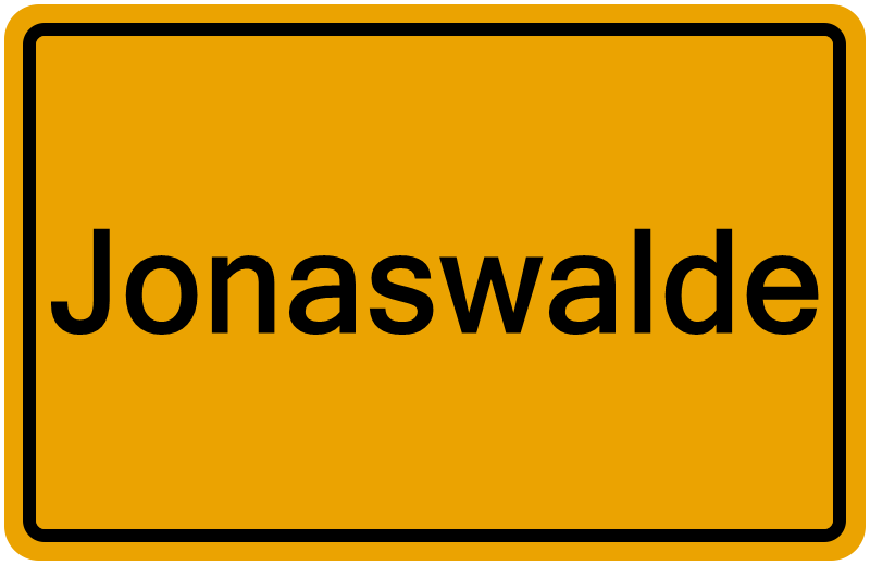 Handelsregisterauszug Jonaswalde