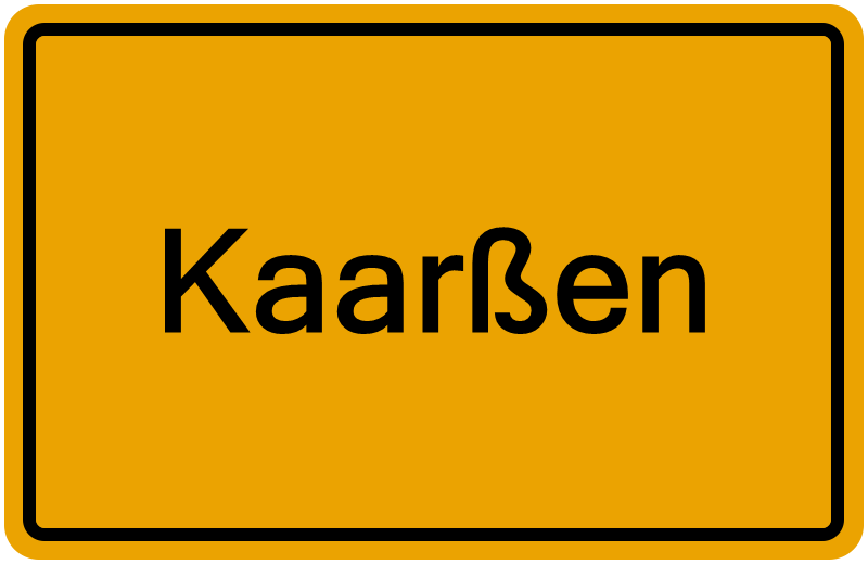 Handelsregisterauszug Kaarßen