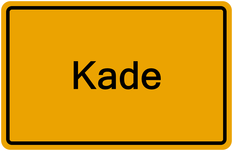 Handelsregisterauszug Kade