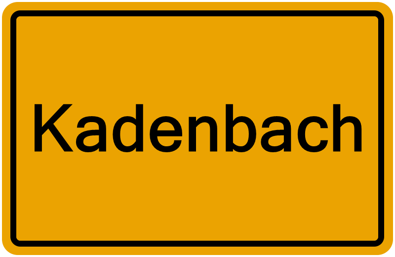 Handelsregisterauszug Kadenbach