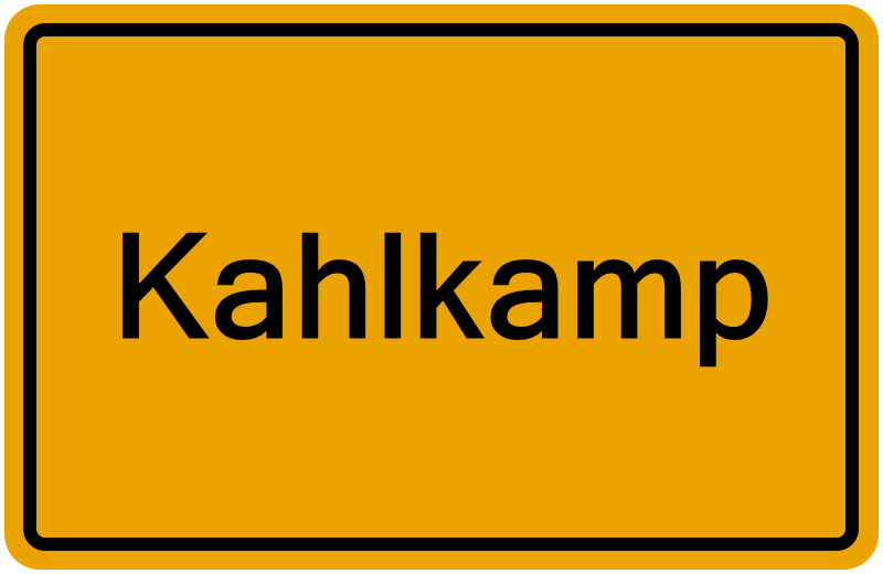 Handelsregisterauszug Kahlkamp