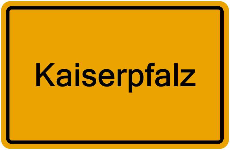 Handelsregisterauszug Kaiserpfalz