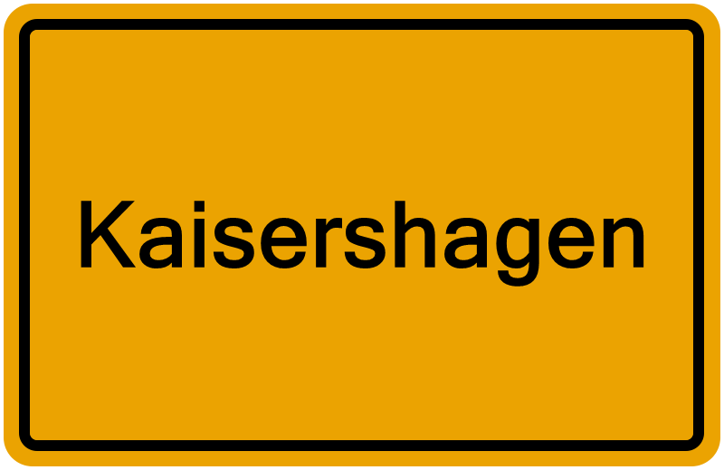 Handelsregisterauszug Kaisershagen
