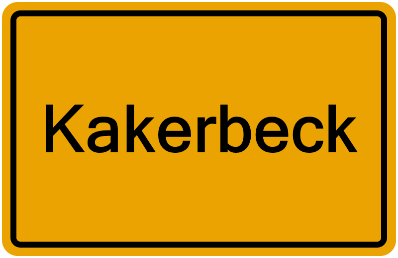 Handelsregisterauszug Kakerbeck