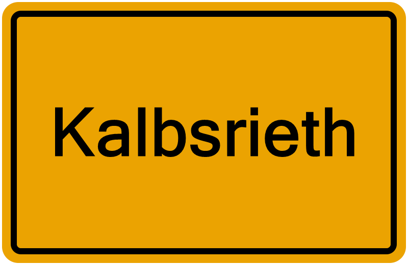 Handelsregisterauszug Kalbsrieth