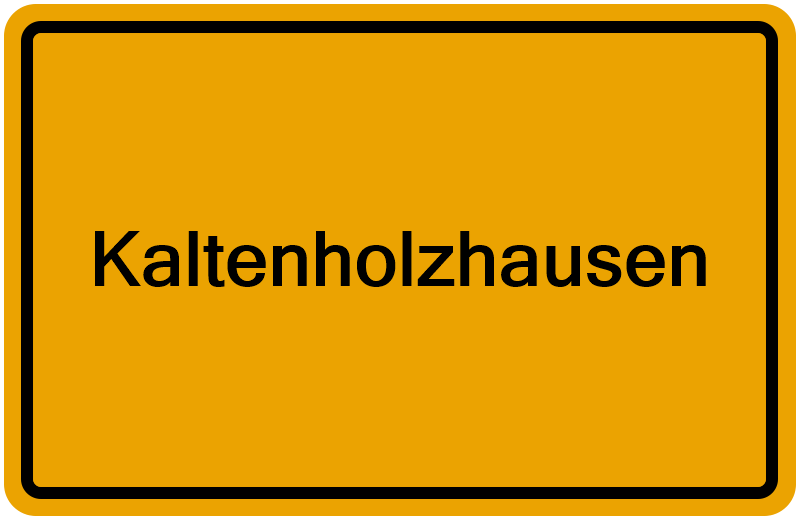 Handelsregisterauszug Kaltenholzhausen