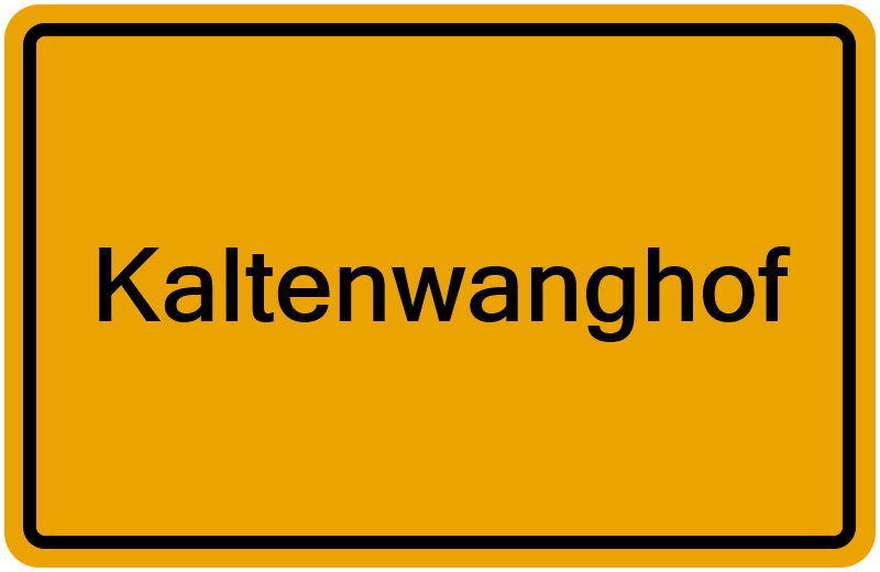 Handelsregisterauszug Kaltenwanghof