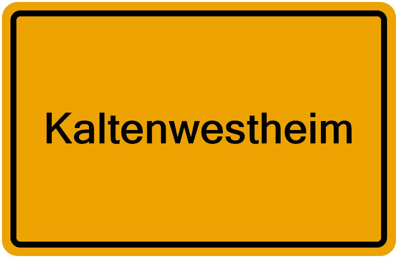 Handelsregisterauszug Kaltenwestheim