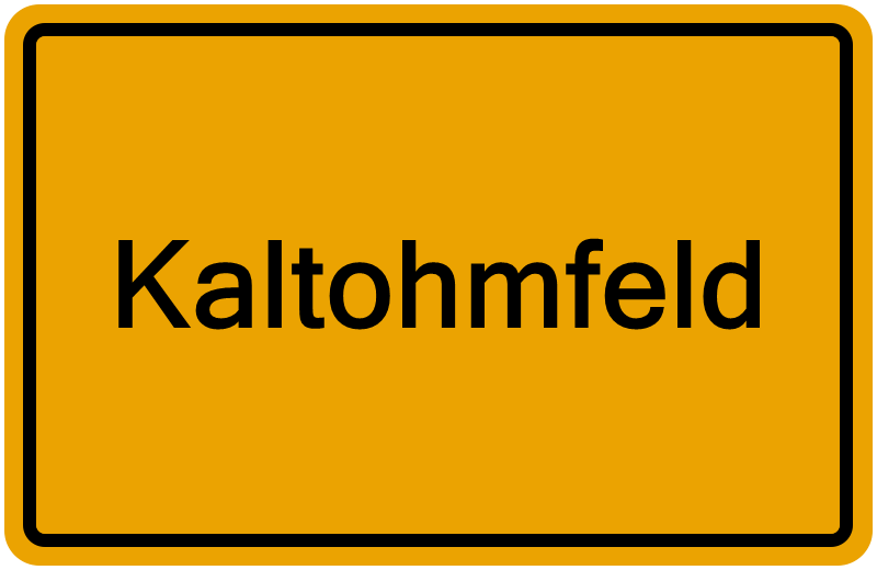 Handelsregisterauszug Kaltohmfeld