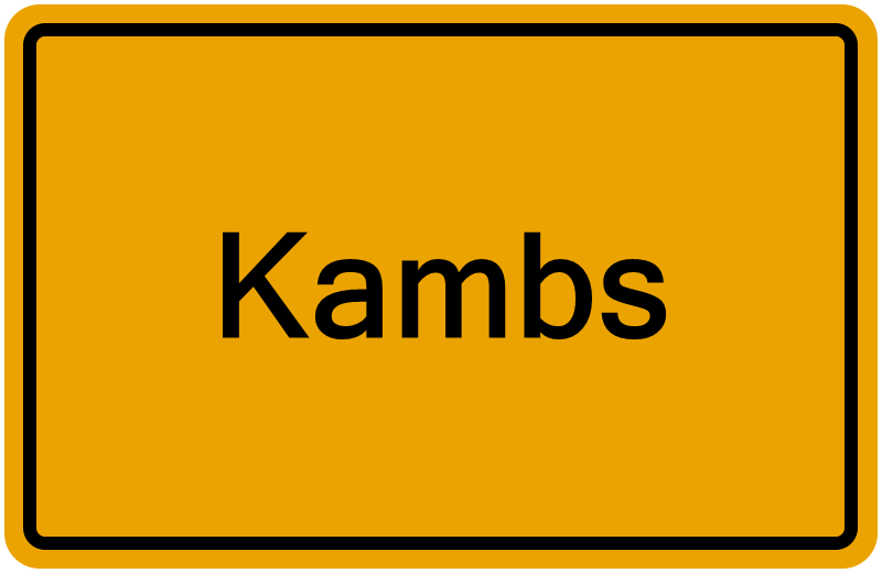 Handelsregisterauszug Kambs