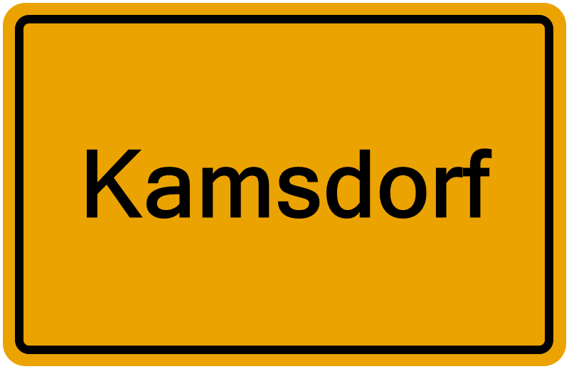 Handelsregisterauszug Kamsdorf