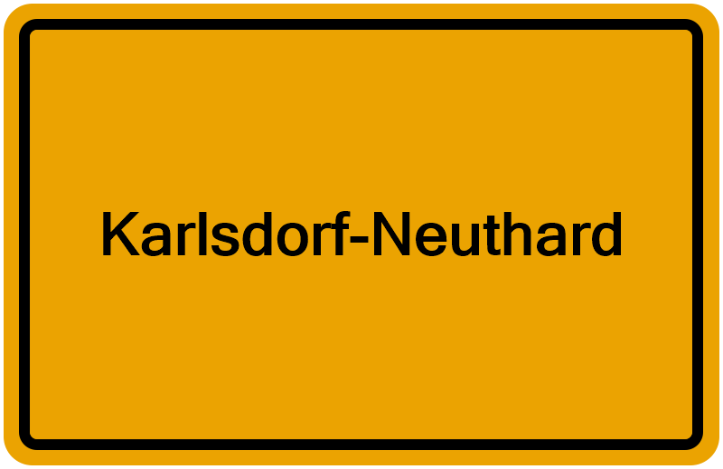 Handelsregisterauszug Karlsdorf-Neuthard
