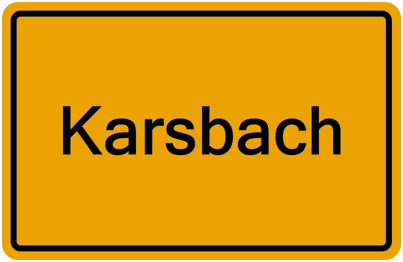 Handelsregisterauszug Karsbach