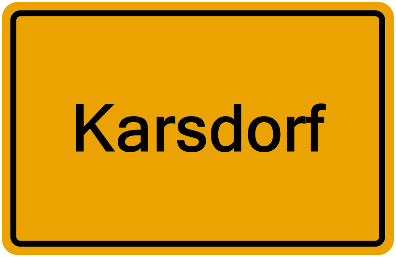 Handelsregisterauszug Karsdorf