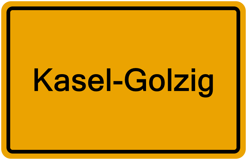 Handelsregisterauszug Kasel-Golzig