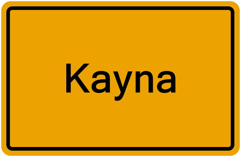 Handelsregisterauszug Kayna