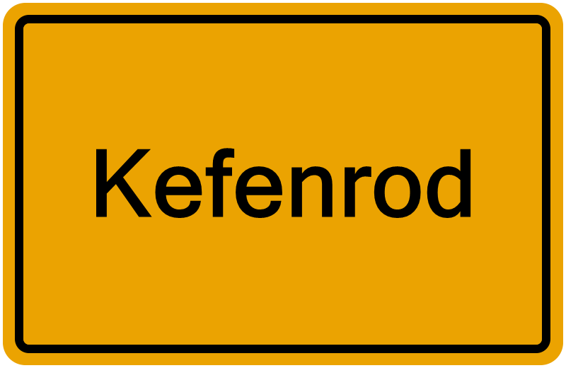 Handelsregisterauszug Kefenrod
