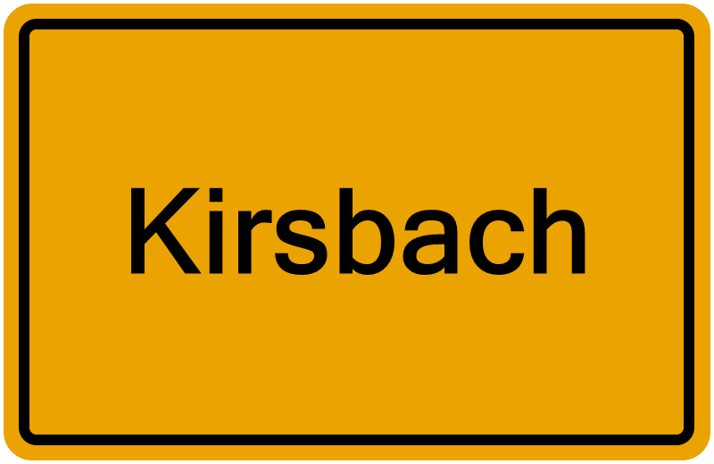 Handelsregisterauszug Kirsbach