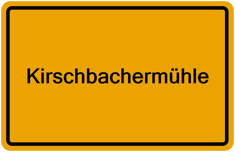 Handelsregisterauszug Kirschbachermühle
