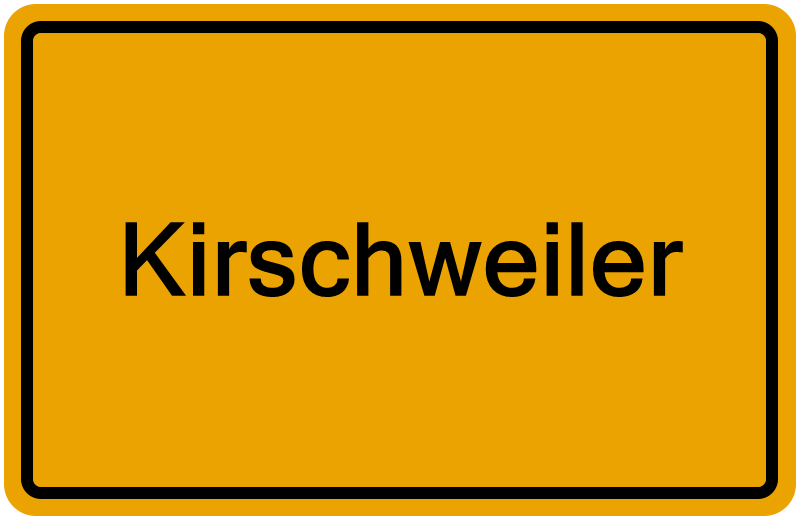 Handelsregisterauszug Kirschweiler